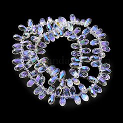 Стеклянные бусины с гальваническим покрытием &nbsp;EGLA-B006-01A-FR03