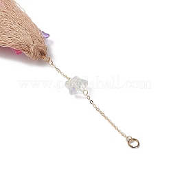 Подвесные украшения в виде ангелов из хлопка и стекла&nbsp;HJEW-JM04649