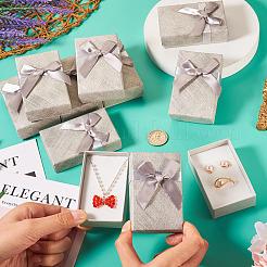 Подарочная коробка прямоугольного бумажного набора ювелирных изделий&nbsp;CON-TAC0013-01D