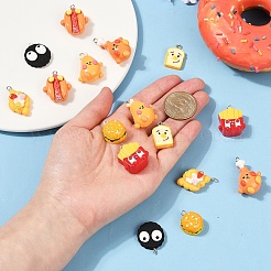 16шт 8 стиля непрозрачные подвески из смолы&nbsp;RESI-YW0003-16