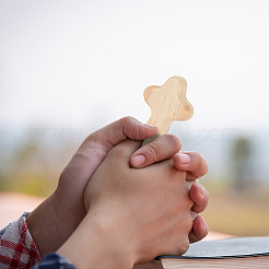 20 шт. деревянные настенные крестообразные украшения&nbsp;AJEW-GA0007-33