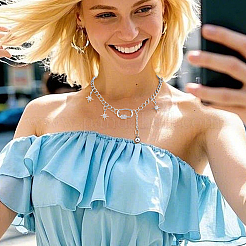 2 шт. 925 винтовые застежки из стерлингового серебра со стразами&nbsp;STER-NB0001-37