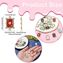 20 шт. 5 цвета сплава кристаллов горного хрусталя пики соединительные подвески&nbsp;FIND-CJ0003-05