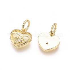 Латунные микро проложить кубического циркония подвески&nbsp;ZIRC-G161-04G