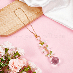 Украшение подвески из акрила и стекла&nbsp;HJEW-DR00059