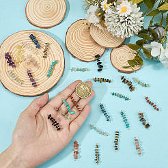 32 шт. 16 стиля подвески-соединители из натуральных драгоценных камней&nbsp;PALLOY-GO00059