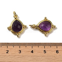 Граненые подвески из натурального аметиста&nbsp;G-C096-02G-08