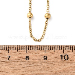 304 нержавеющая сталь спутниковые цепи ожерелья для женщин&nbsp;LS-NJEW-M107-05A-G