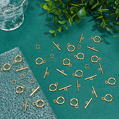 Сплавочные застежка тоггл тибетского стиля&nbsp;FIND-ME0003-21