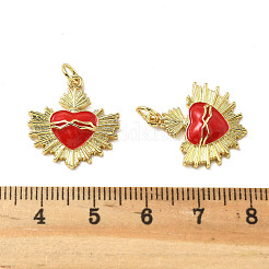 Латунь эмаль подвески&nbsp;KK-R229-06G-03