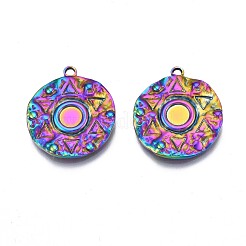 Подвеска из сплава радужного цвета с кабошоном&nbsp;PALLOY-N163-186