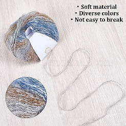 4 моток пряжи сегментно окрашенного мохера 2 цветов&nbsp;OCOR-CY0002-51B