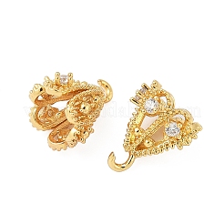 Латунный микро-паве кубический цирконий&nbsp;KK-V015-31G-01