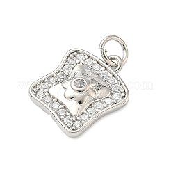 Латунные микро проложить кубического циркония подвески&nbsp;KK-C156-10P