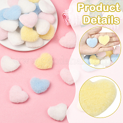 40 шт. 4 цвета шерстяные и тканевые аксессуары для украшения&nbsp;DIY-SC0032-29