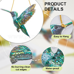 Акриловые подвесные ловцы солнца в виде птиц&nbsp;LS-HJEW-WH20021-02D