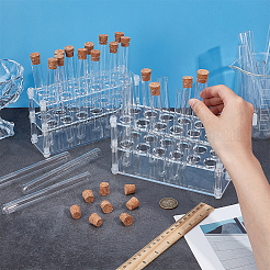 2 шт. акриловые многоцелевые колориметрические цилиндрические стойки для пробирок&nbsp;AJEW-OC0014-45