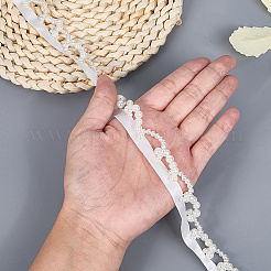 2 ярд полиэстера с пластиковыми бусинами-кисточками в виде искусственных жемчужин&nbsp;OCOR-GF0005-09B