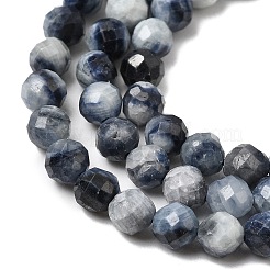 Натуральные сапфировые бусинки&nbsp;G-G343-B05-4mm