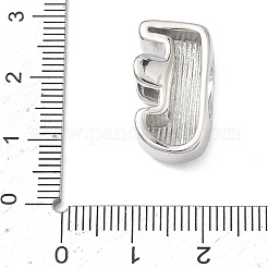 Латунные бусины с инициалами&nbsp;KK-B167-27P-01E