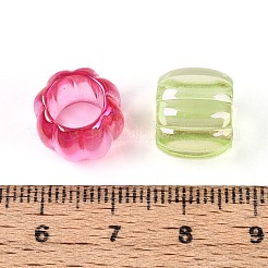 УФ-покрытие прозрачные акриловые европейские бусины&nbsp;TACR-T029-06M