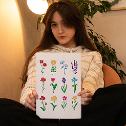 Самоклеящийся трафарет для шелкографии&nbsp;DIY-WH0338-186