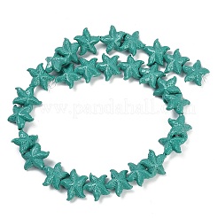 Нити резных бусин синтетического коралла&nbsp;CORA-K009-06B-07