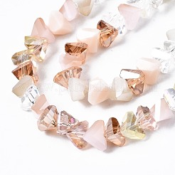 Стеклянные бусины с гальваническим покрытием &nbsp;EGLA-N002-06I