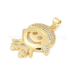 Латунные микро проложить кубического циркония подвески&nbsp;KK-D317-102G