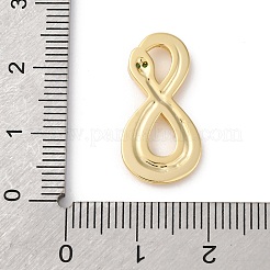 Подвески из латуни с прозрачным фианитом&nbsp;LS-KK-V016-08G