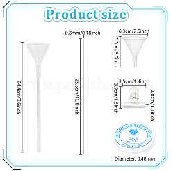 Прозрачная воронка для бисера&nbsp;AJEW-WH0567-05