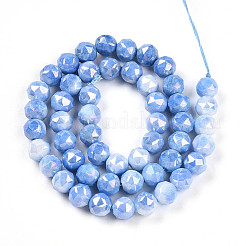 Антикоррозийные гальванические стеклянные бусины&nbsp;X-GLAA-N010-8mm-02