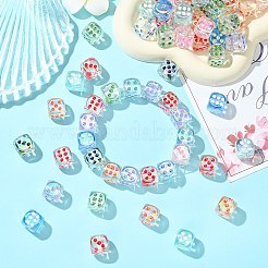 Уф-покрытие прозрачные акриловые бусины&nbsp;MACR-CJC0004-32-1