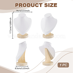 Подставки для ожерелий из искусственной кожи и дерева&nbsp;NDIS-WH0020-02A-01