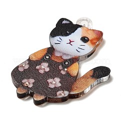 Прозрачные акриловые подвески с принтом&nbsp;OACR-E043-06A