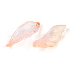 Подвески из прозрачного стекла с росписью для запекания&nbsp;DGLA-N014-02A