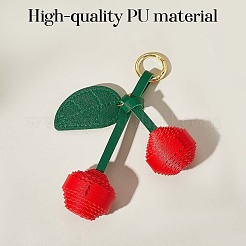 1 шт. искусственная кожа с брелоком из сплава&nbsp;KEYC-SP0001-41C