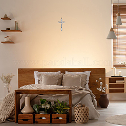 Большие подвески с эмалью из цинкового сплава&nbsp;PALLOY-WH0816-047P-B