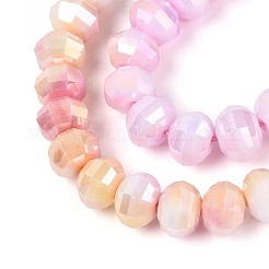 Антикоррозийные гальванические стеклянные бусины&nbsp;GLAA-T025-8mm-19B