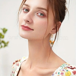 15 шт. фарфоровые бусины ручной работы с принтом&nbsp;PORC-YW0001-44