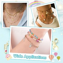 8шт 4 стиля латунные подвески&nbsp;KK-CJ0004-13