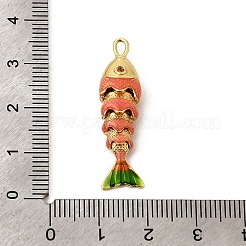 Латунь эмаль подвески&nbsp;KK-CJC0013-15G-02