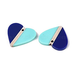 Кулоны из непрозрачной смолы и дерева&nbsp;RESI-T057-70A