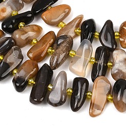 Серый натуральный опал бусы пряди&nbsp;G-K393-B07