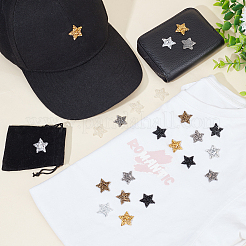 36 шт. 6 стиля звездочки блестящие стразы горячей фиксации&nbsp;FIND-GA0003-05