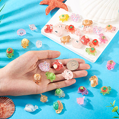 45 шт. 3 стиля светящихся прозрачных смоляных морских организмов украшения&nbsp;DJEW-TA0001-23