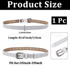 Кожаные ремни с полой цепью для мужчин&nbsp;AJEW-WH20070-165C