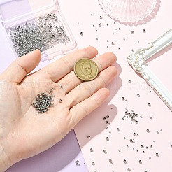 1256 шт. обжимные бусины из нержавеющей стали&nbsp;STAS-CJ0002-89