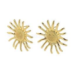 Серьги-гвоздики из солнечной латуни&nbsp;EJEW-Z145-01G