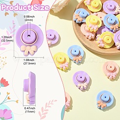 20шт 4 цвета силиконовые бусины&nbsp;SIL-CJ0003-06